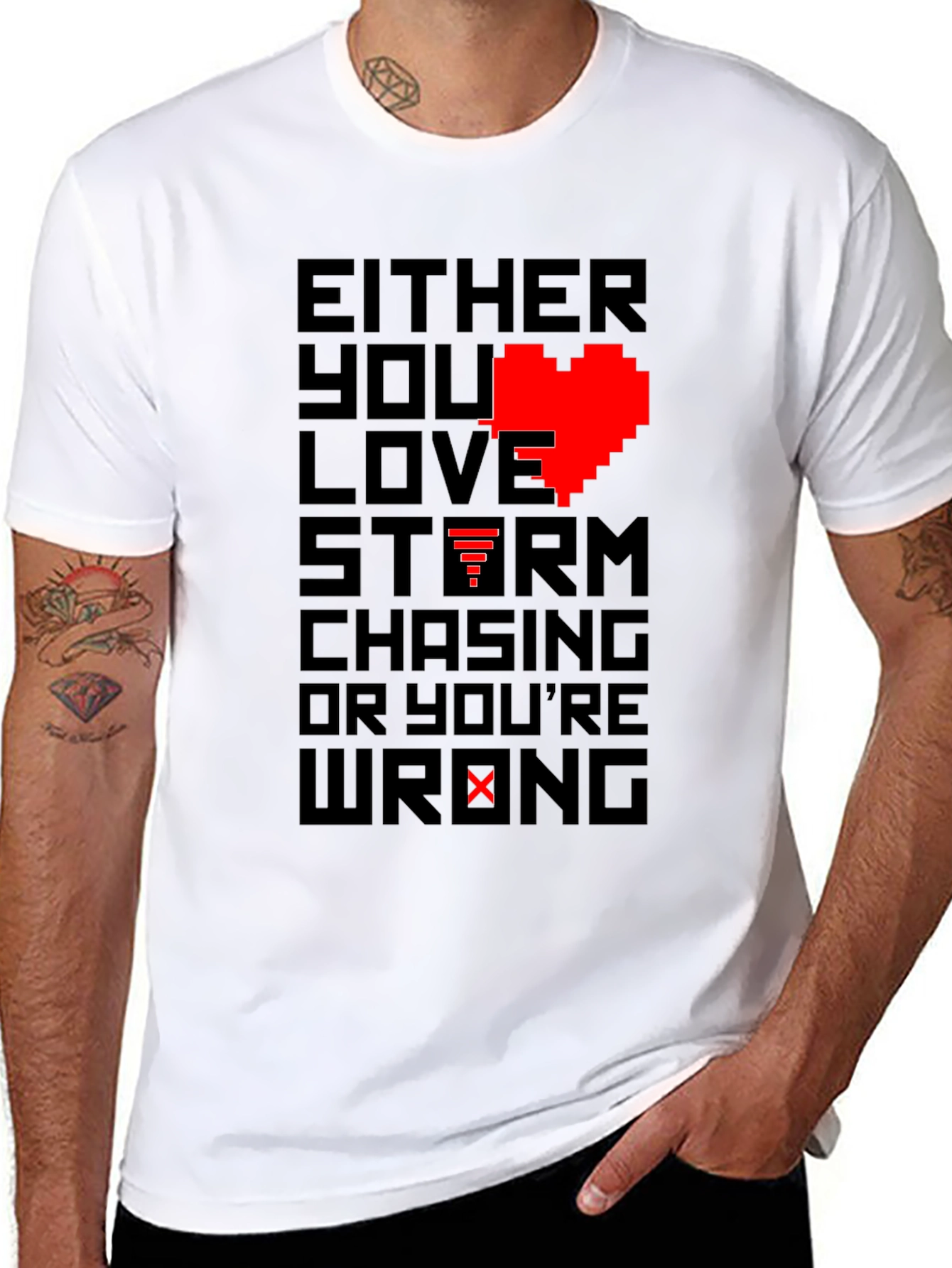 Storm Chasing Heart T-Shirt