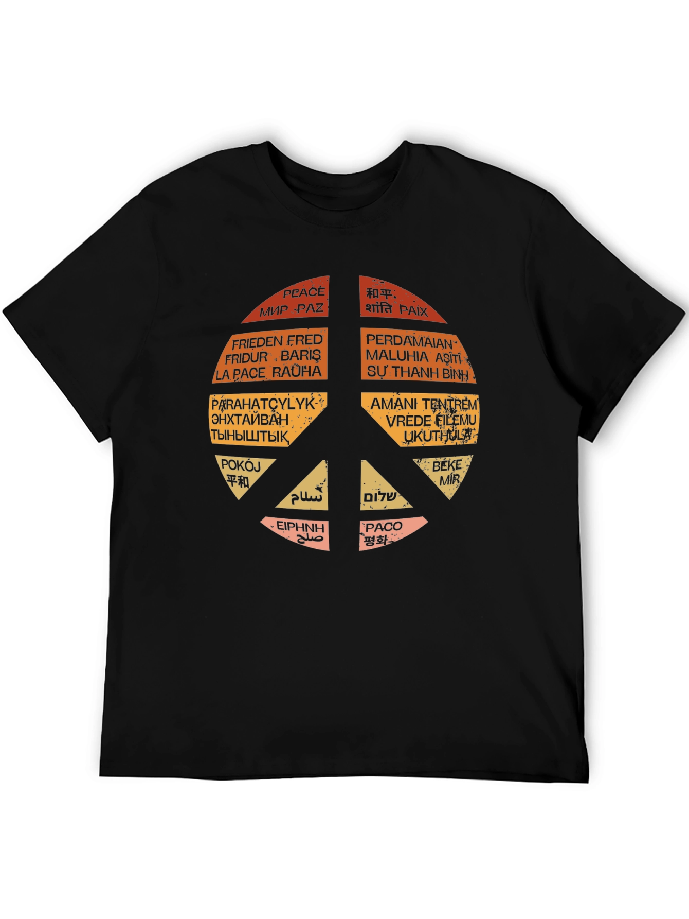 Peace Around the World Graphic T-Shirt