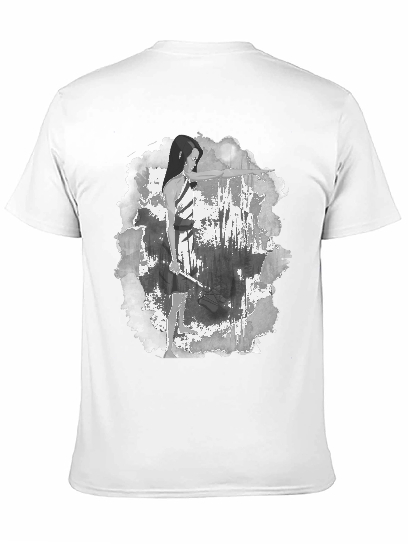 Archer Graphic Tee - Black Cotton Blend
