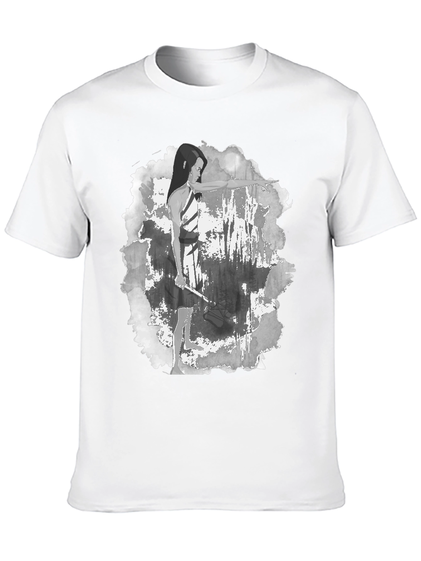 Archer Graphic Tee - Black Cotton Blend