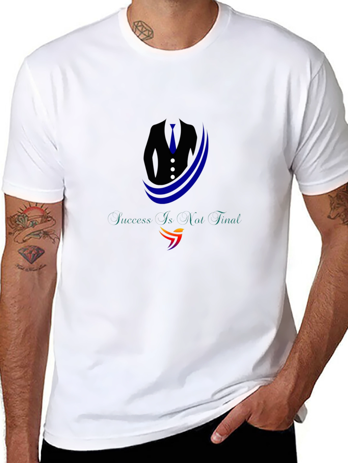 Success Aint Final Black Graphic Tee