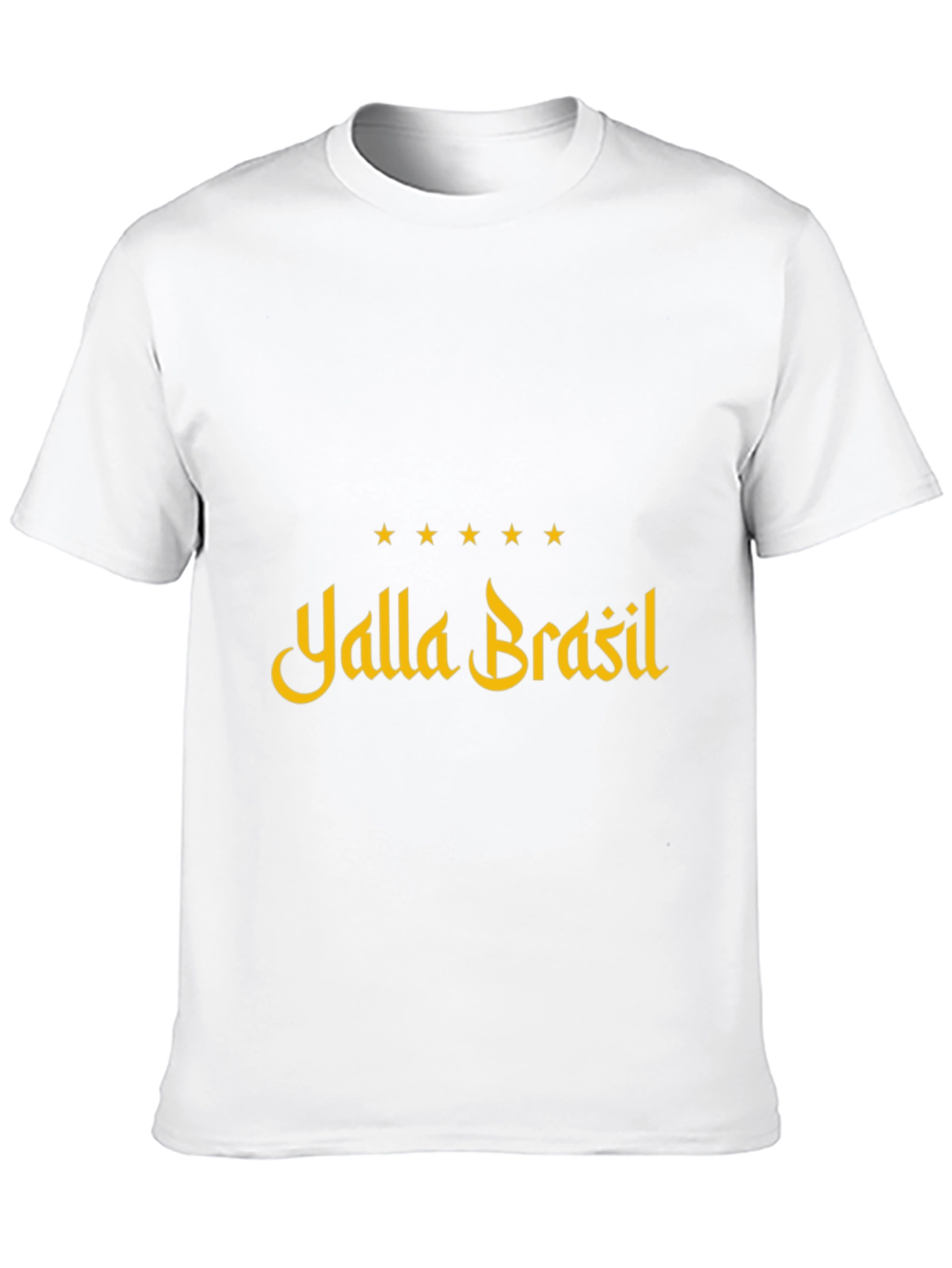 Yalla Brasil Graphic Tee - Black Cotton T-Shirt