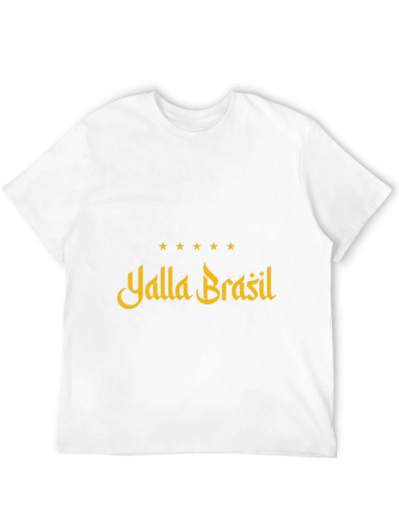 Yalla Brasil Graphic Tee - Black Cotton T-Shirt