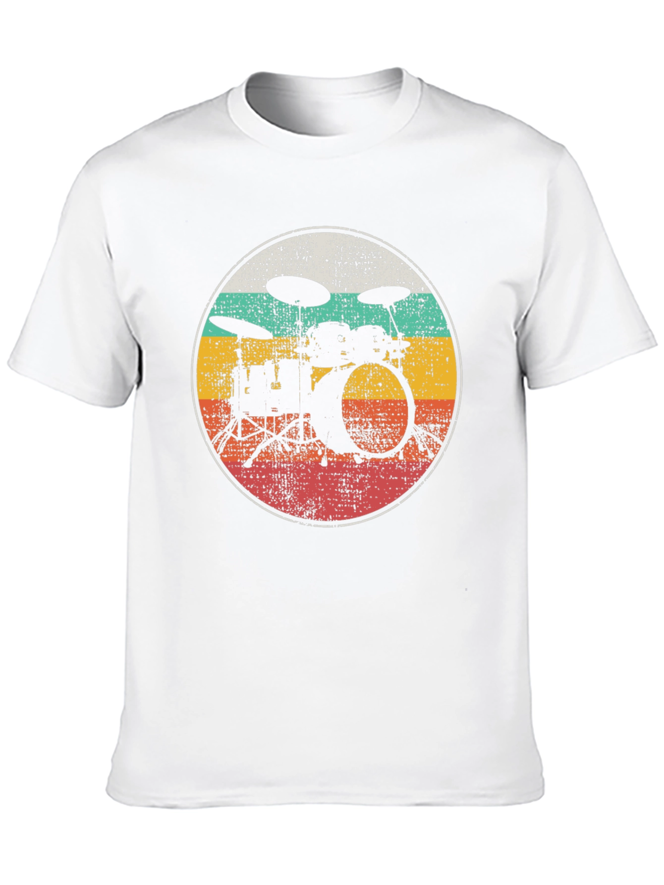 Retro Drum Set Graphic Tee