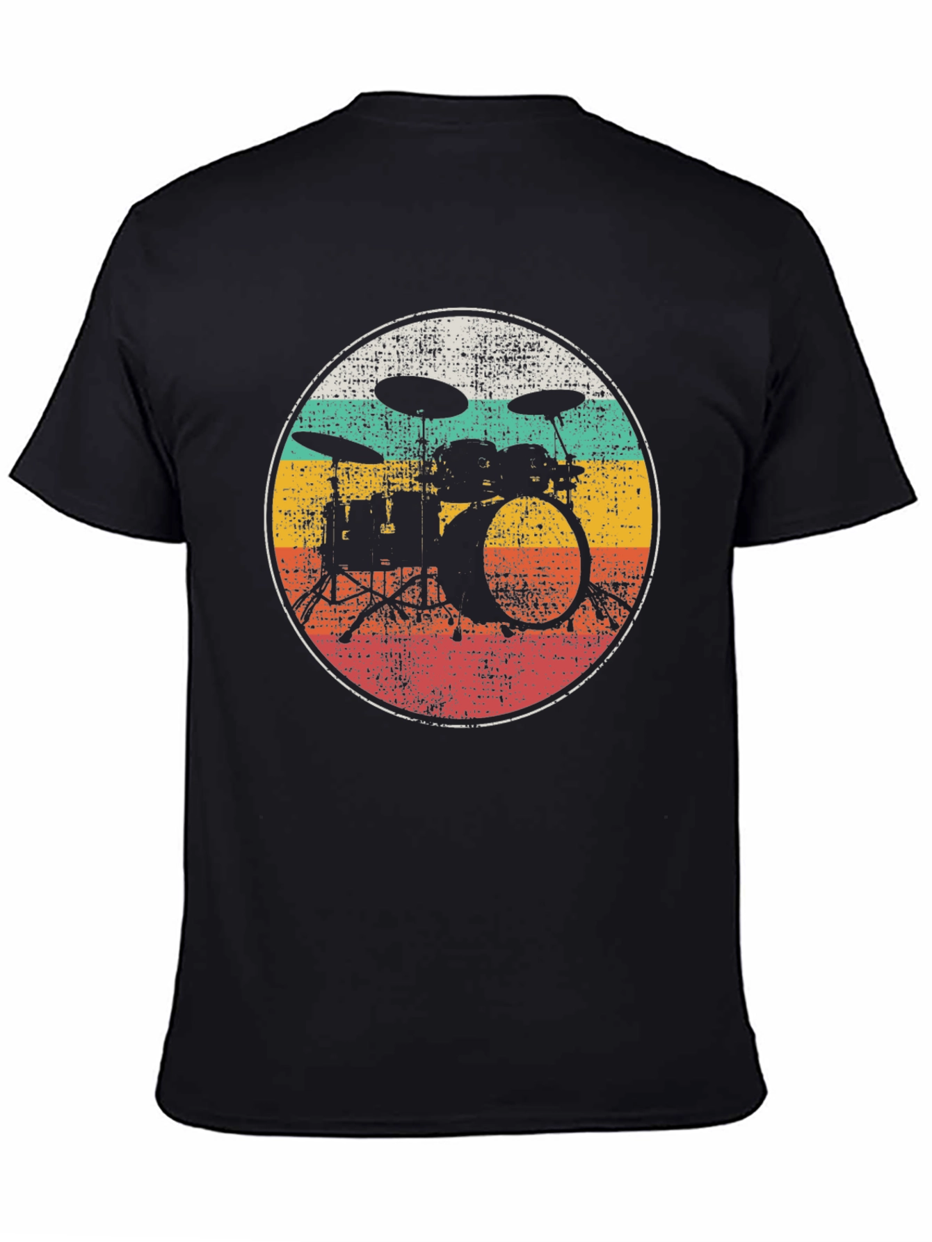 Retro Drum Set Graphic Tee