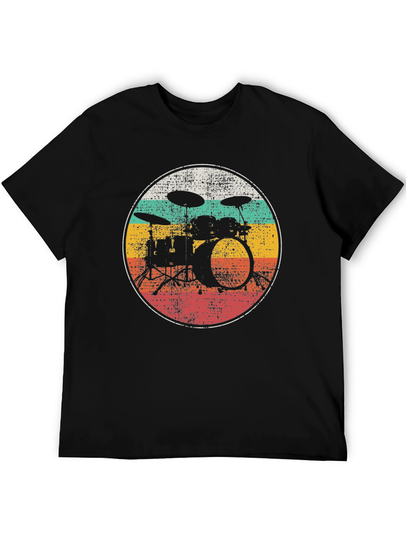 Retro Drum Set Graphic Tee