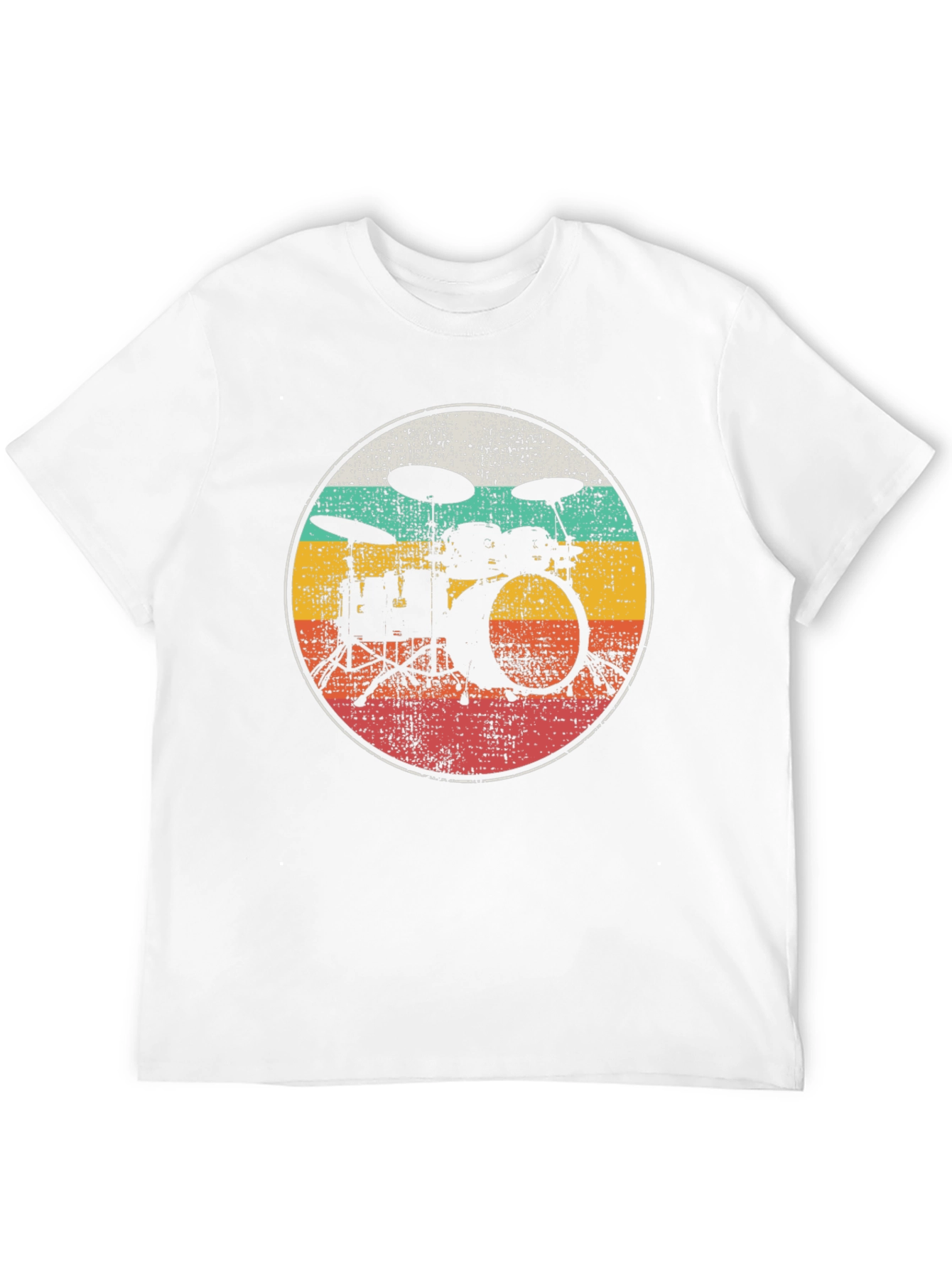 Retro Drum Set Graphic Tee