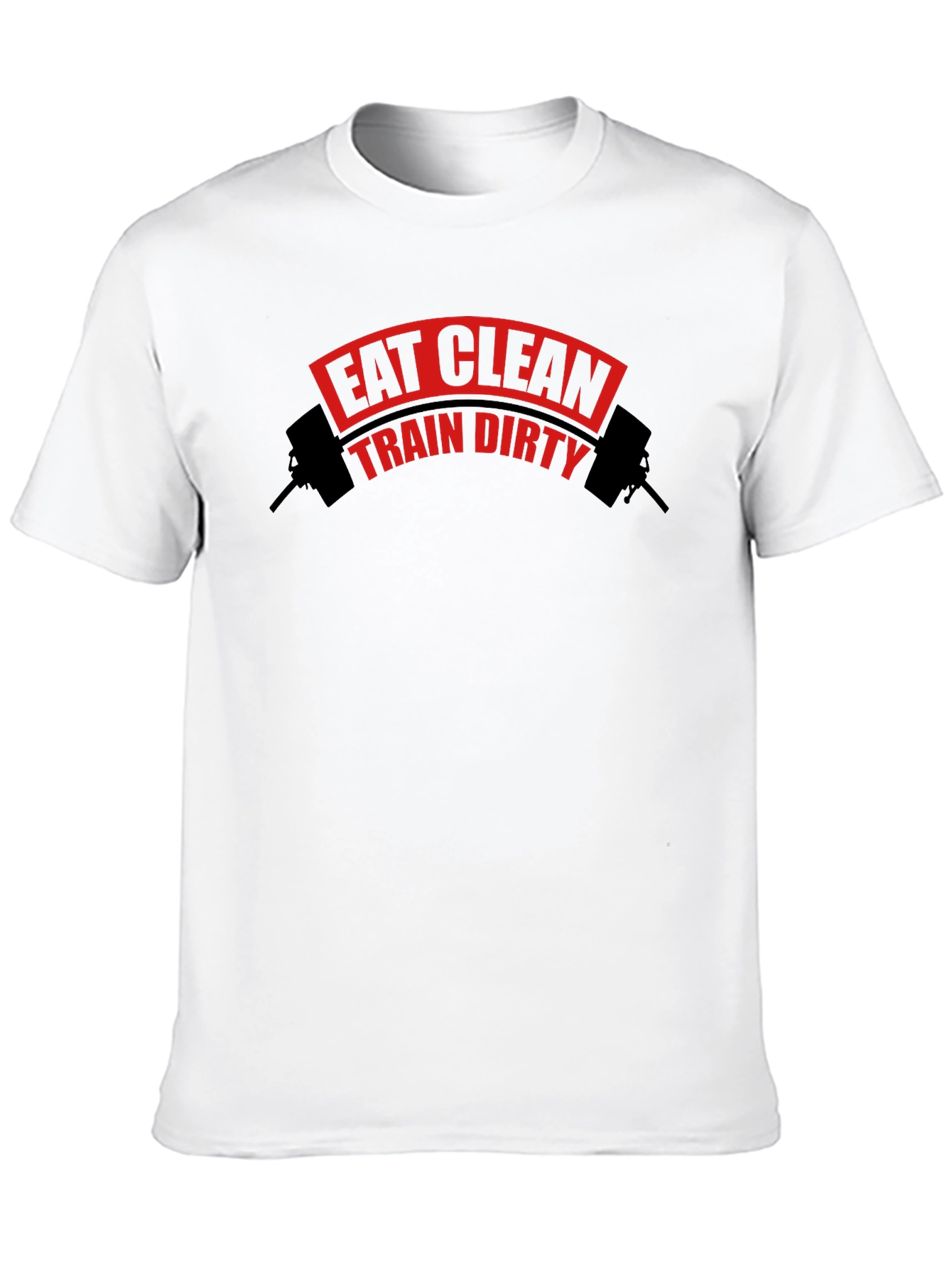 Eat Clean Train Dirty Black T-Shirt