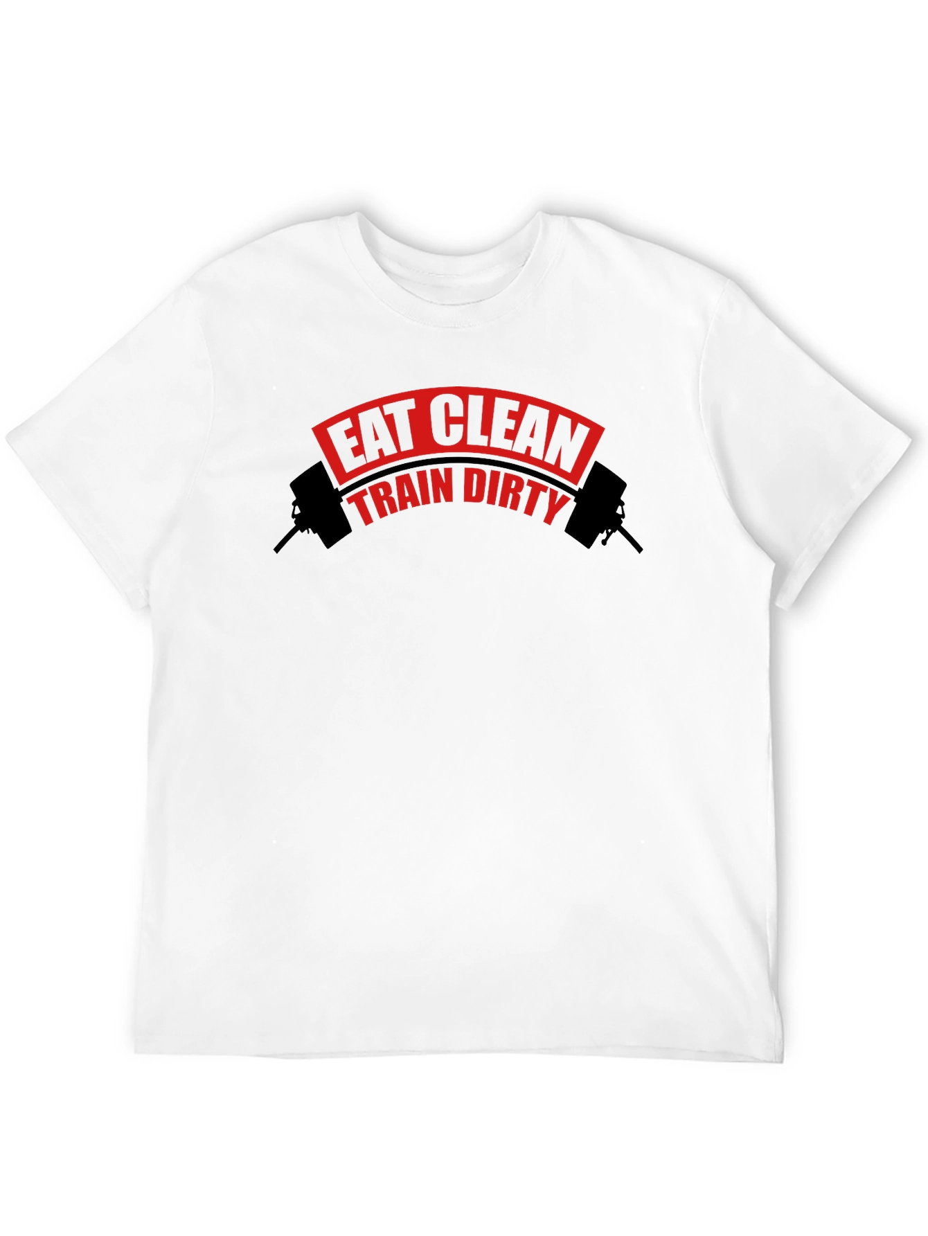 Eat Clean Train Dirty Black T-Shirt