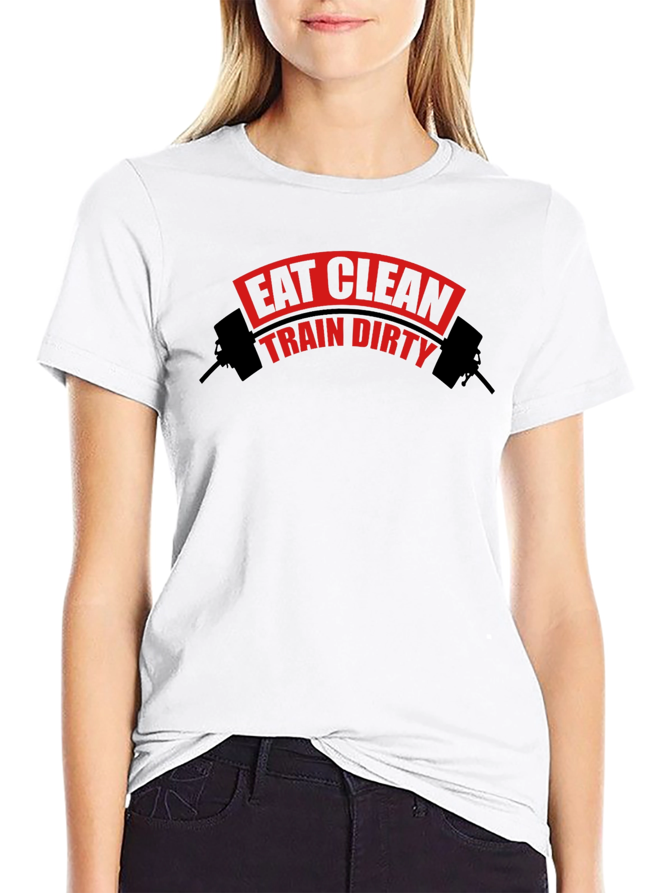 Eat Clean Train Dirty Black T-Shirt