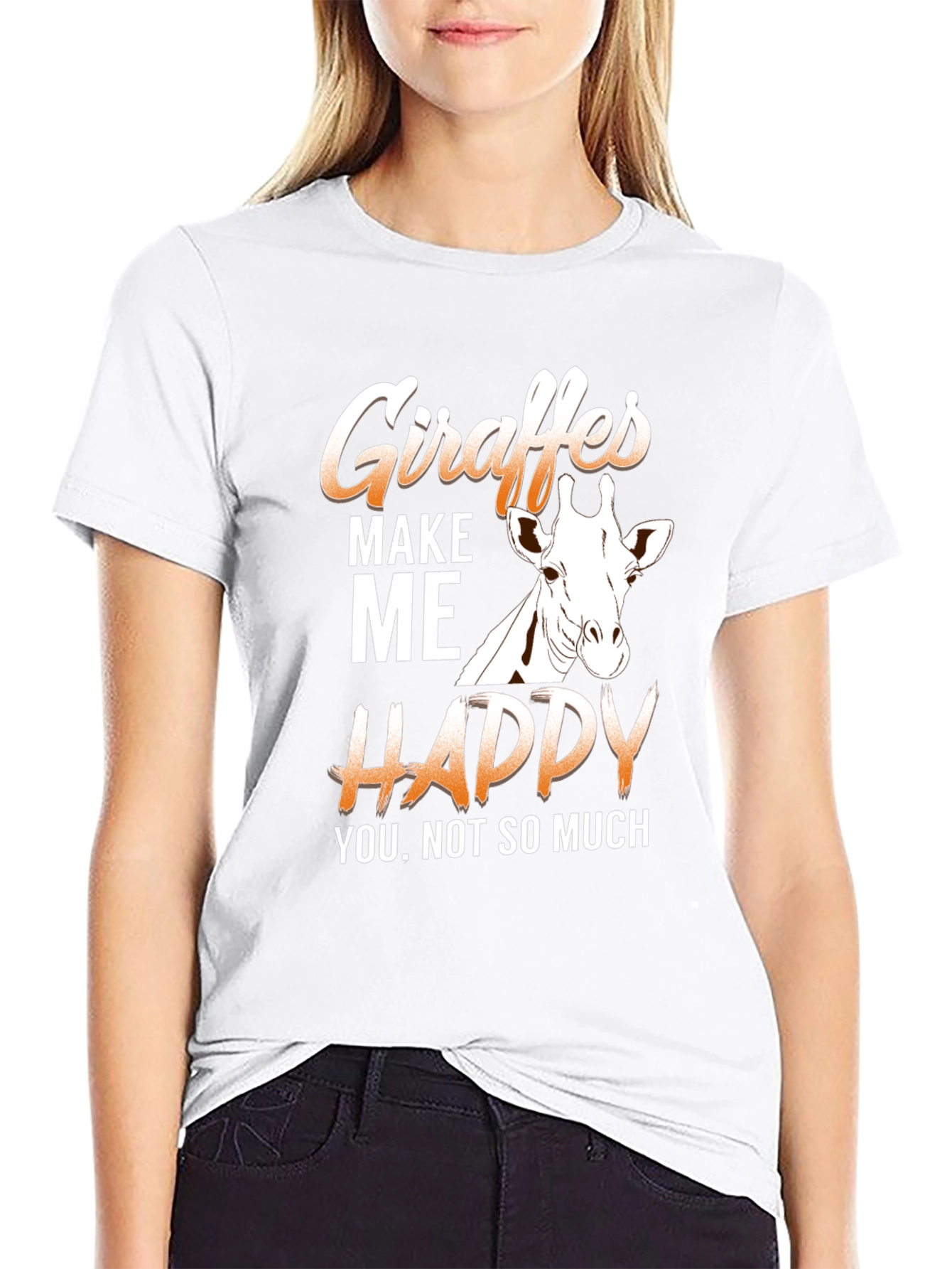 Giraffe Graphic T-Shirt - Funny Animal Lover Tee