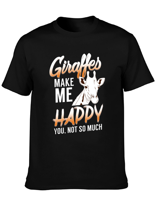 Giraffe Graphic T-Shirt - Funny Animal Lover Tee