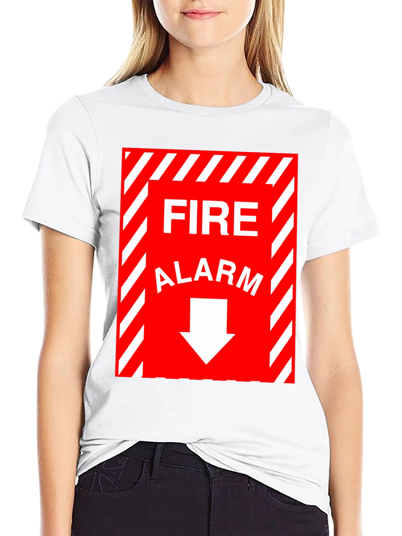 Fire Alarm Graphic Tee - Novelty T-Shirt