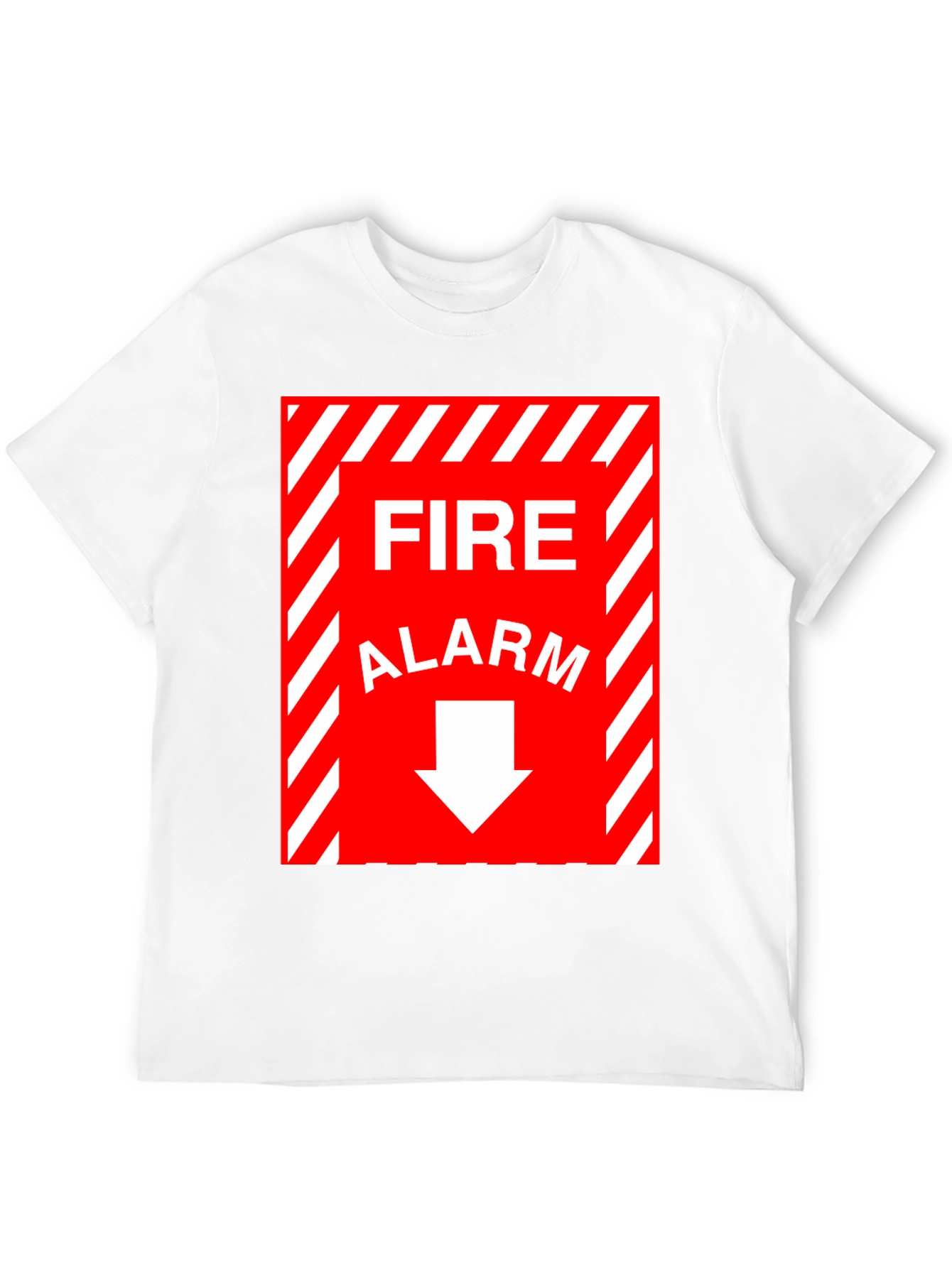 Fire Alarm Graphic Tee - Novelty T-Shirt