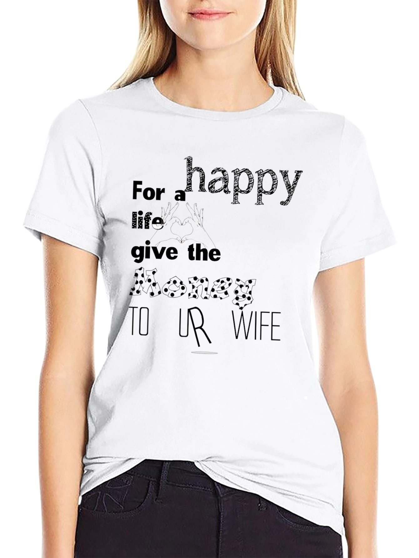 Happy Wife Happy Life Funny T-Shirt