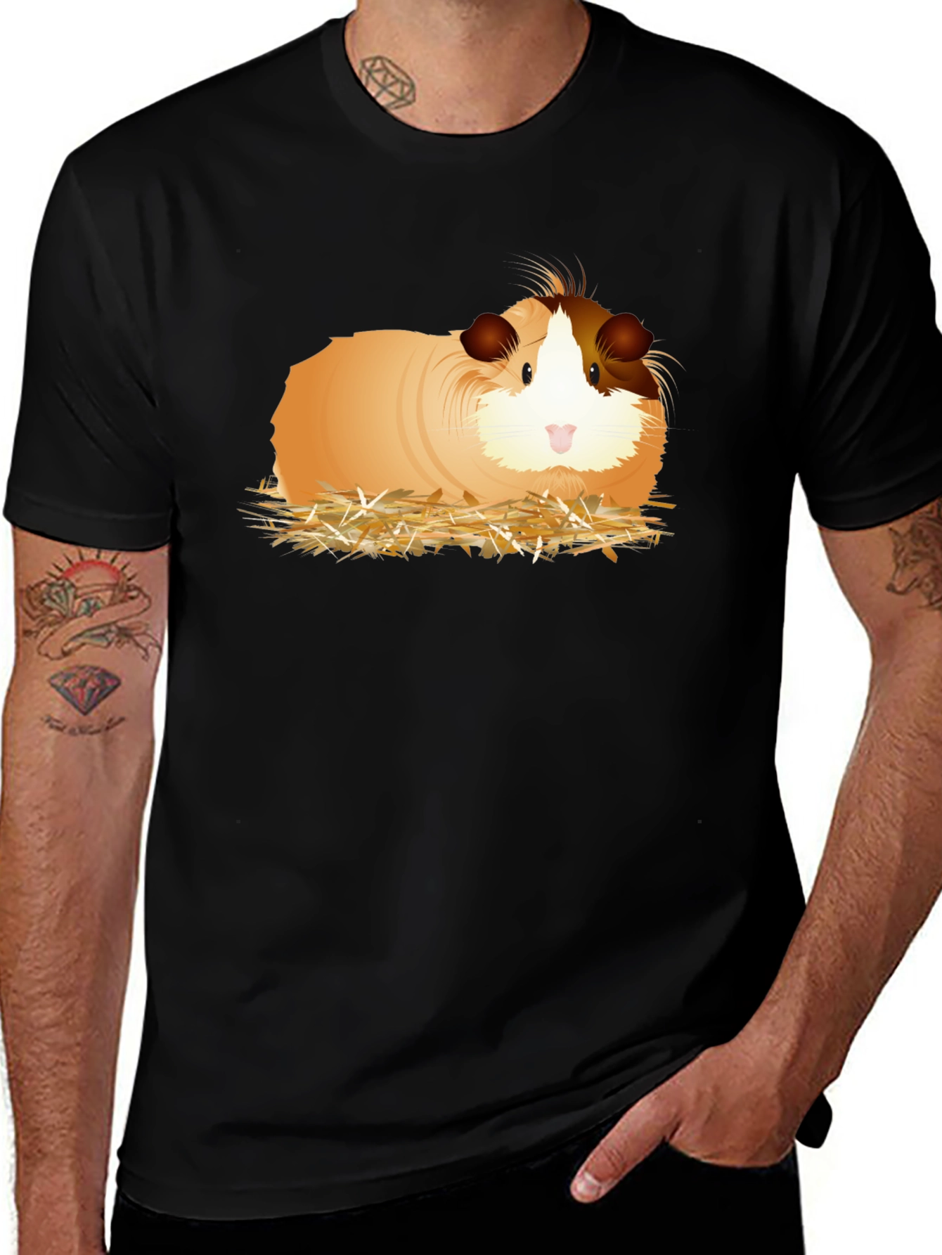 Guinea Pig Graphic Tee - Novelty T-Shirt