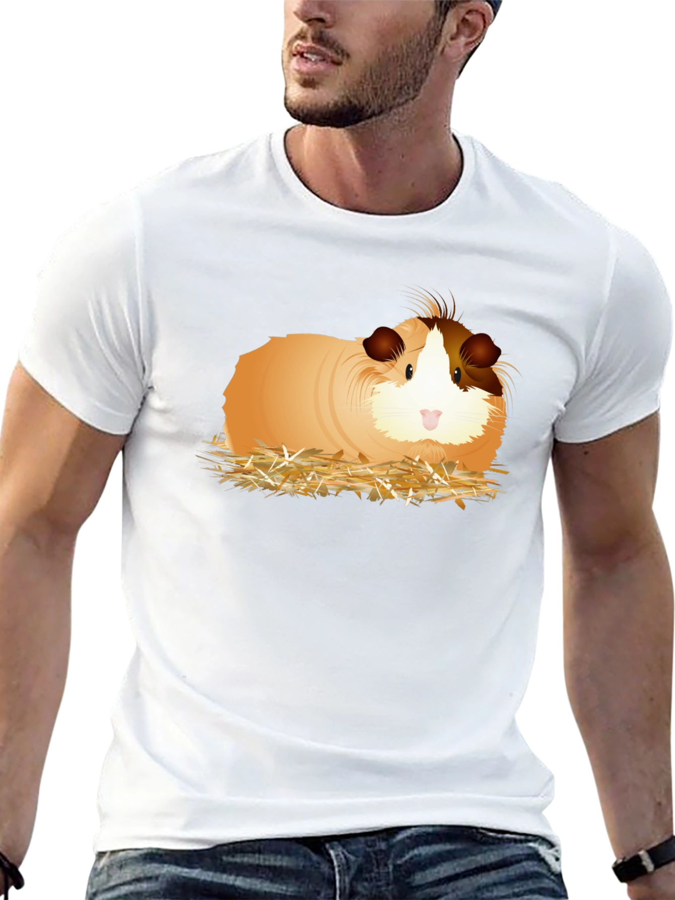 Guinea Pig Graphic Tee - Novelty T-Shirt