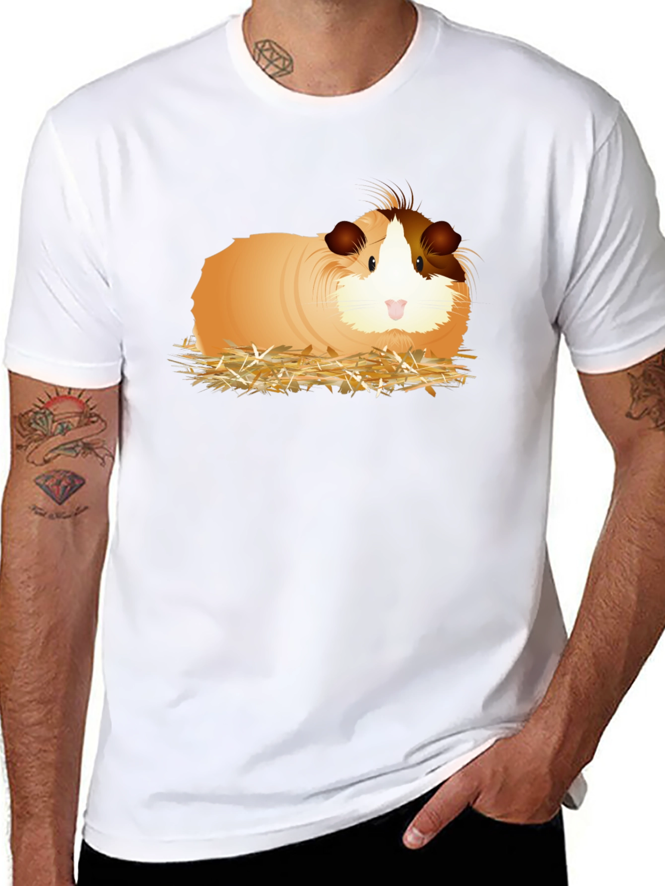 Guinea Pig Graphic Tee - Novelty T-Shirt