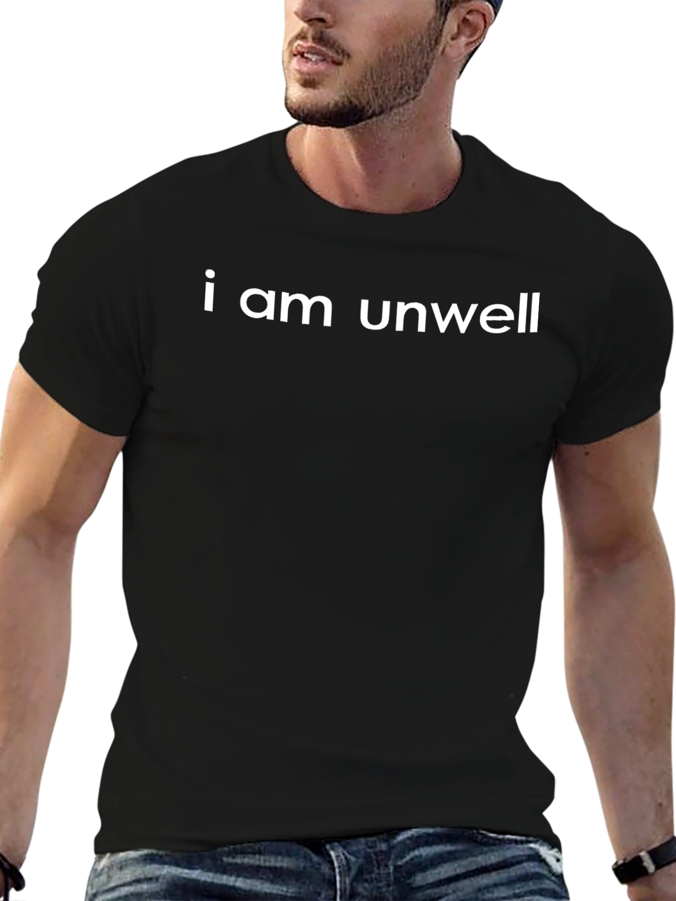 I Am Unwell Graphic T-Shirt - Black