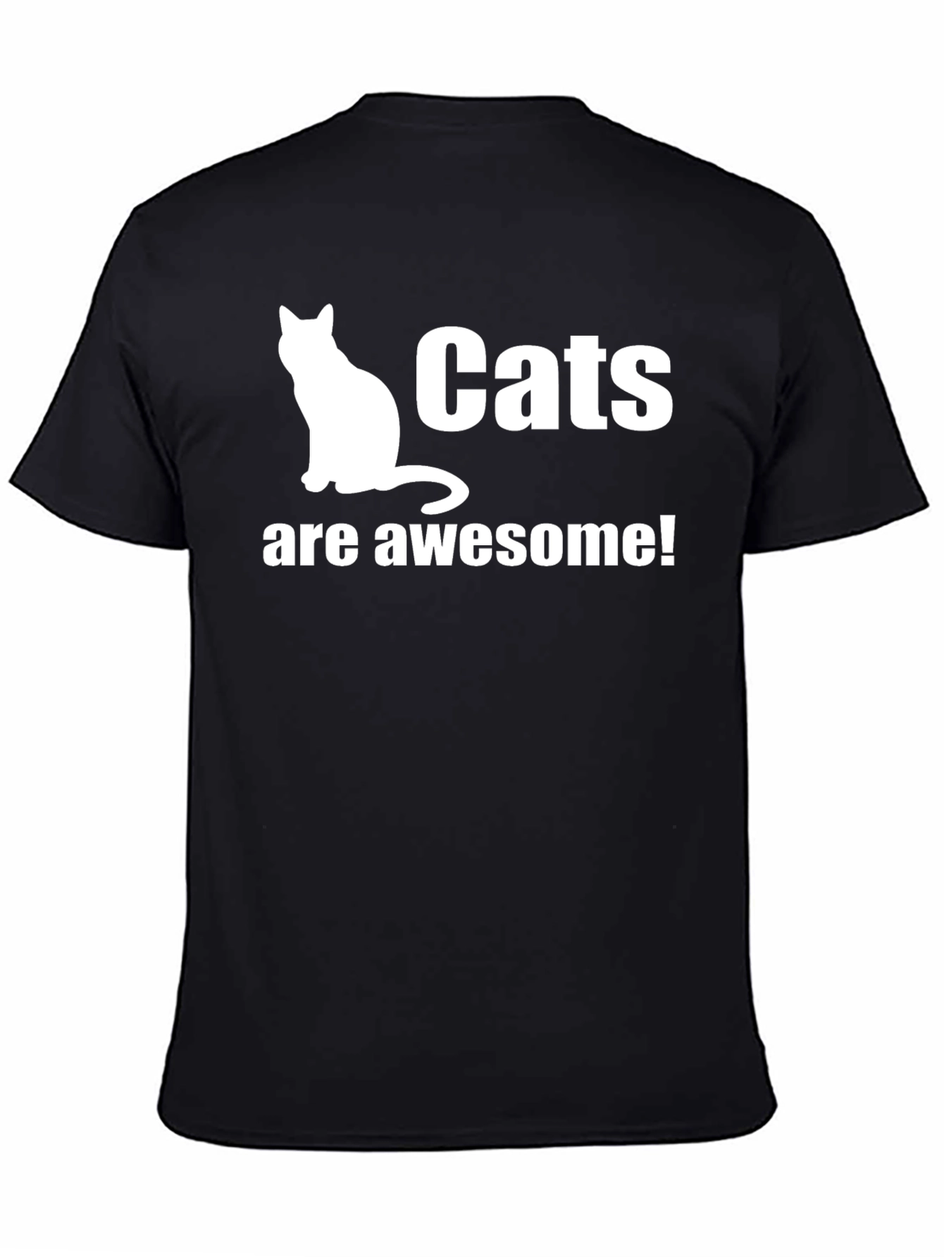 Cats are Awesome T-Shirt - Soft Cotton Tee