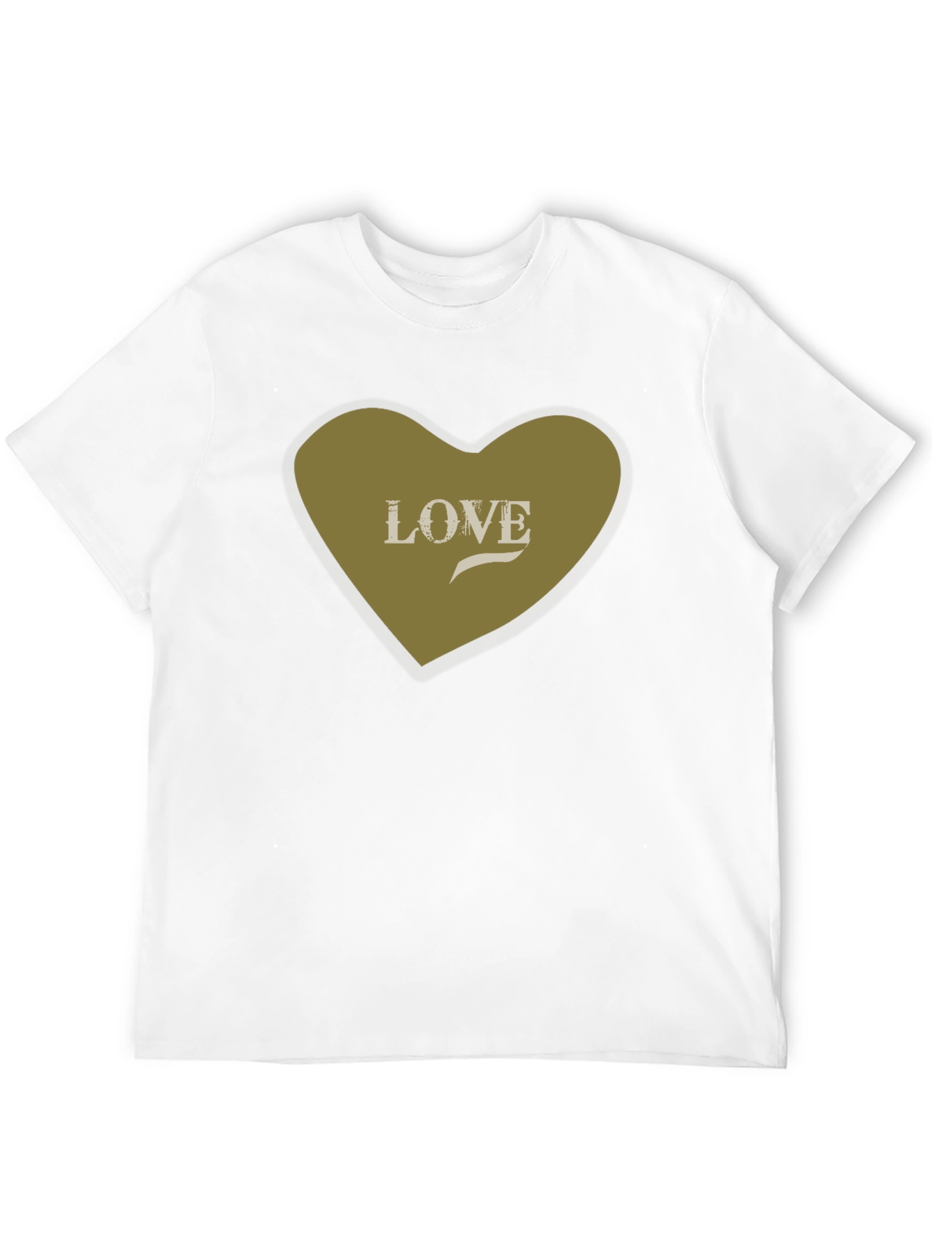 Love Heart Graphic Tee - Stylish Black Cotton T-Shirt