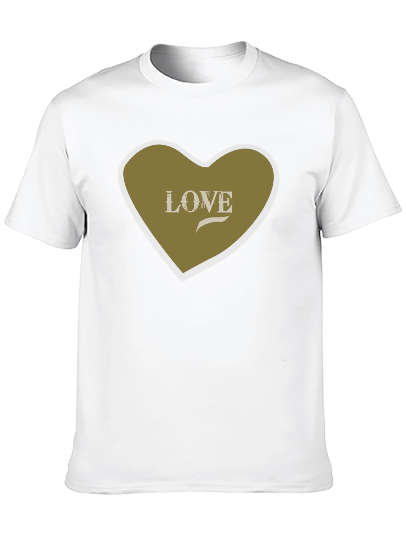 Love Heart Graphic Tee - Stylish Black Cotton T-Shirt