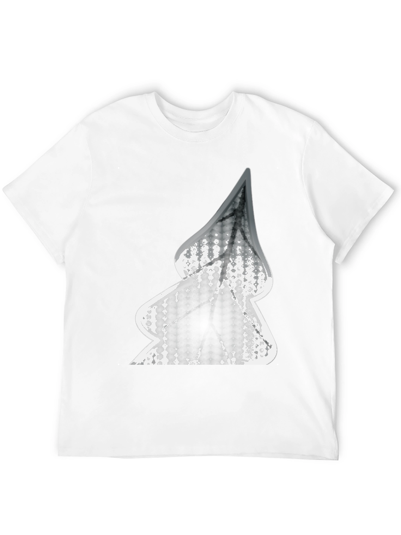 Abstract Tree Graphic Black T-Shirt