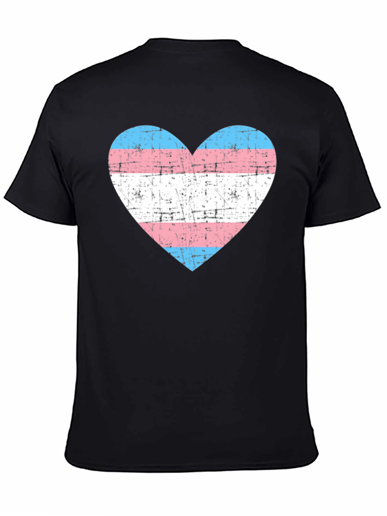 Transgender Pride Heart Graphic T-Shirt