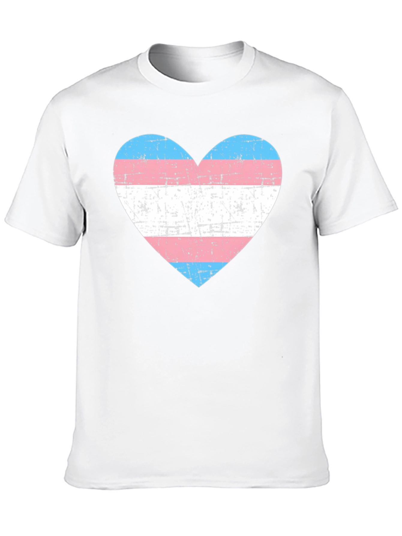 Transgender Pride Heart Graphic T-Shirt