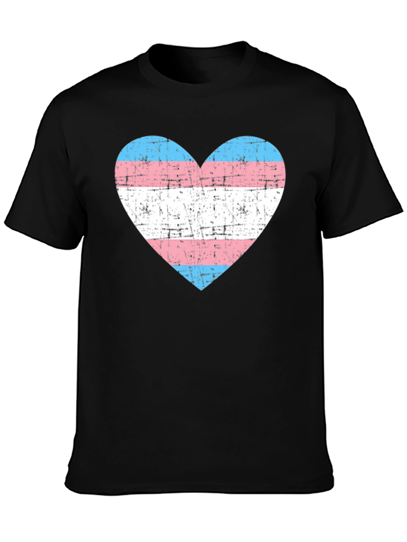 Transgender Pride Heart Graphic T-Shirt