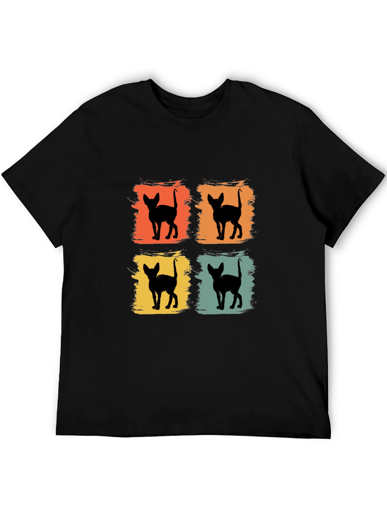 Retro Cat Silhouette T-Shirt