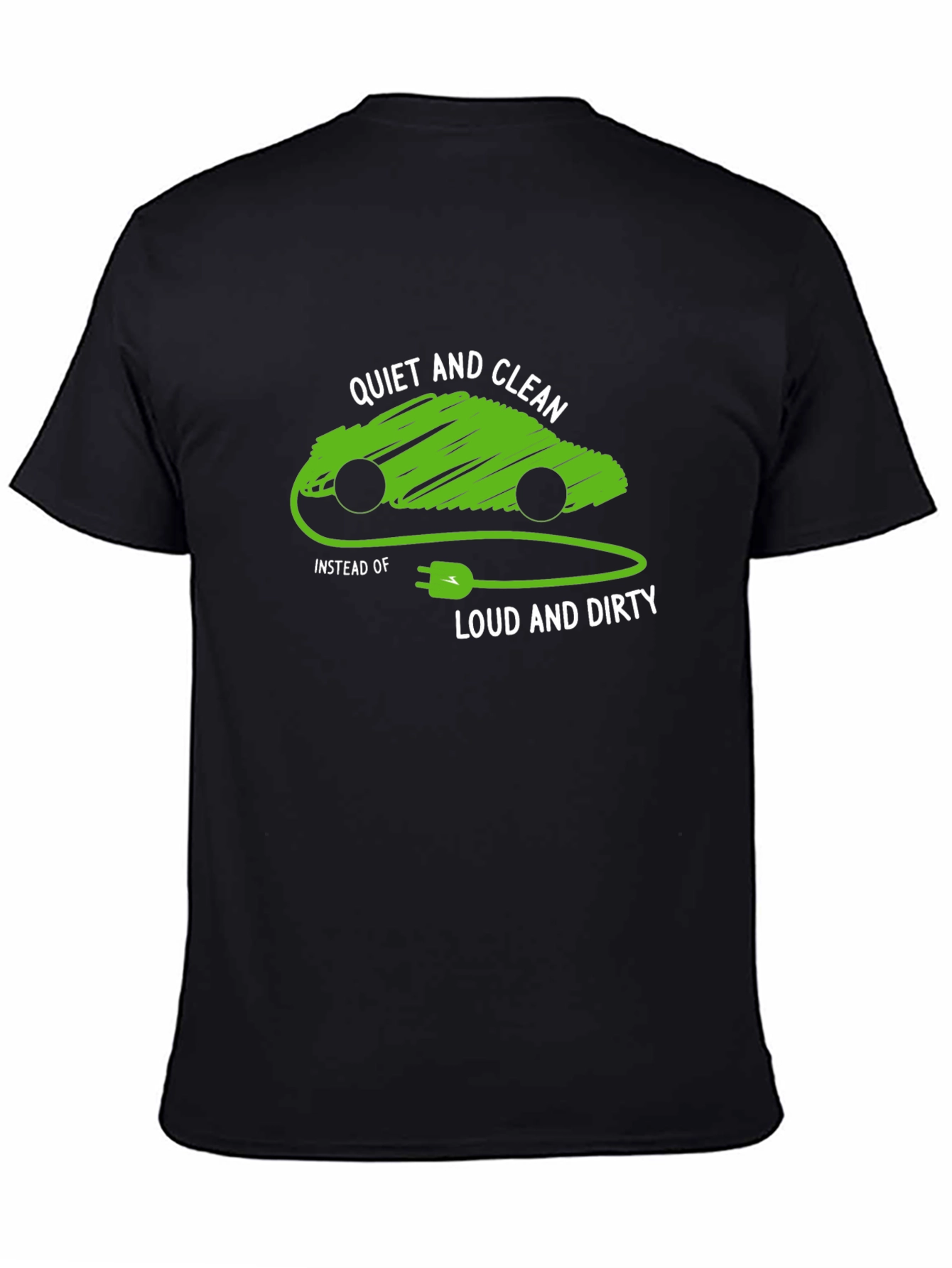 Eco-Friendly Electric Car T-Shirt - Quiet and Clean