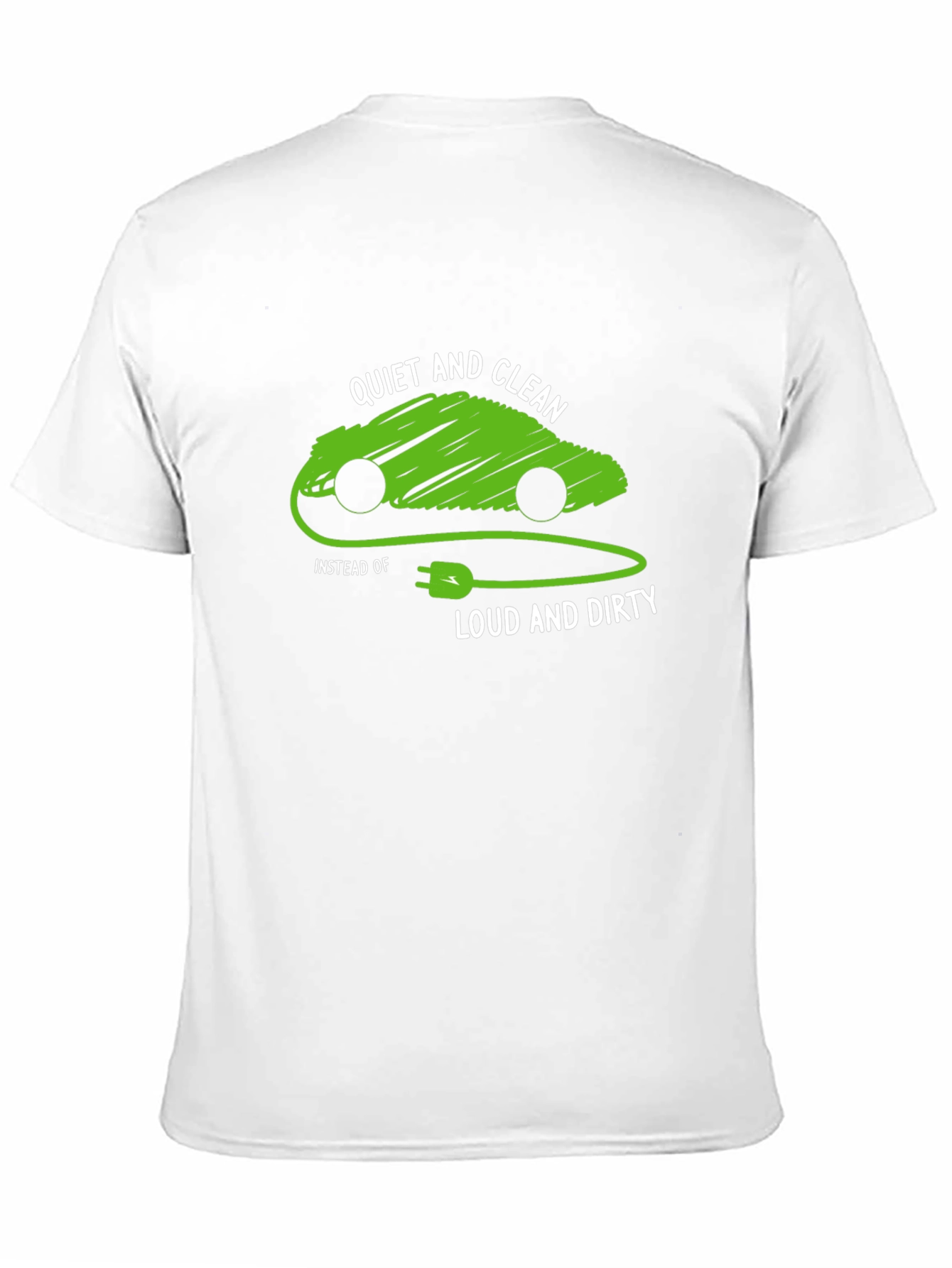 Eco-Friendly Electric Car T-Shirt - Quiet and Clean