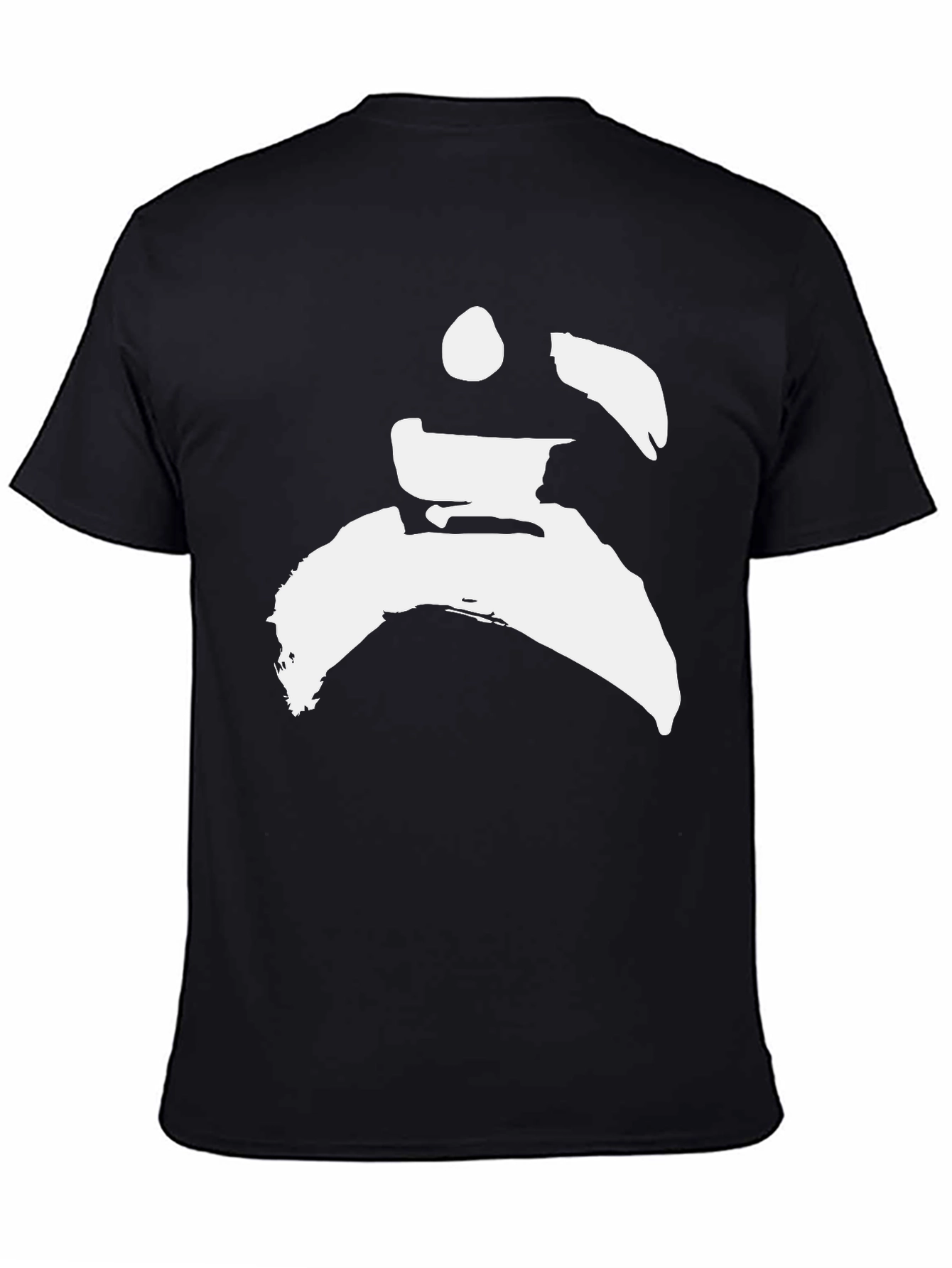 Abstract Graphic Print Black T-Shirt