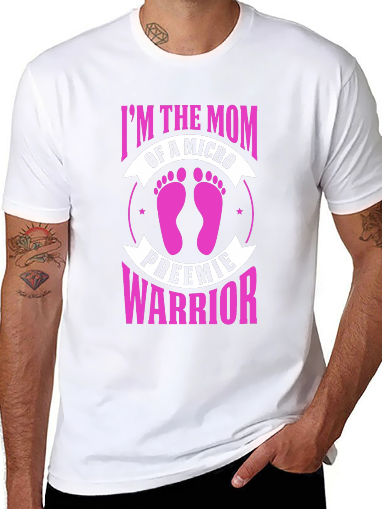 Micro Preemie Warrior Mom T-Shirt