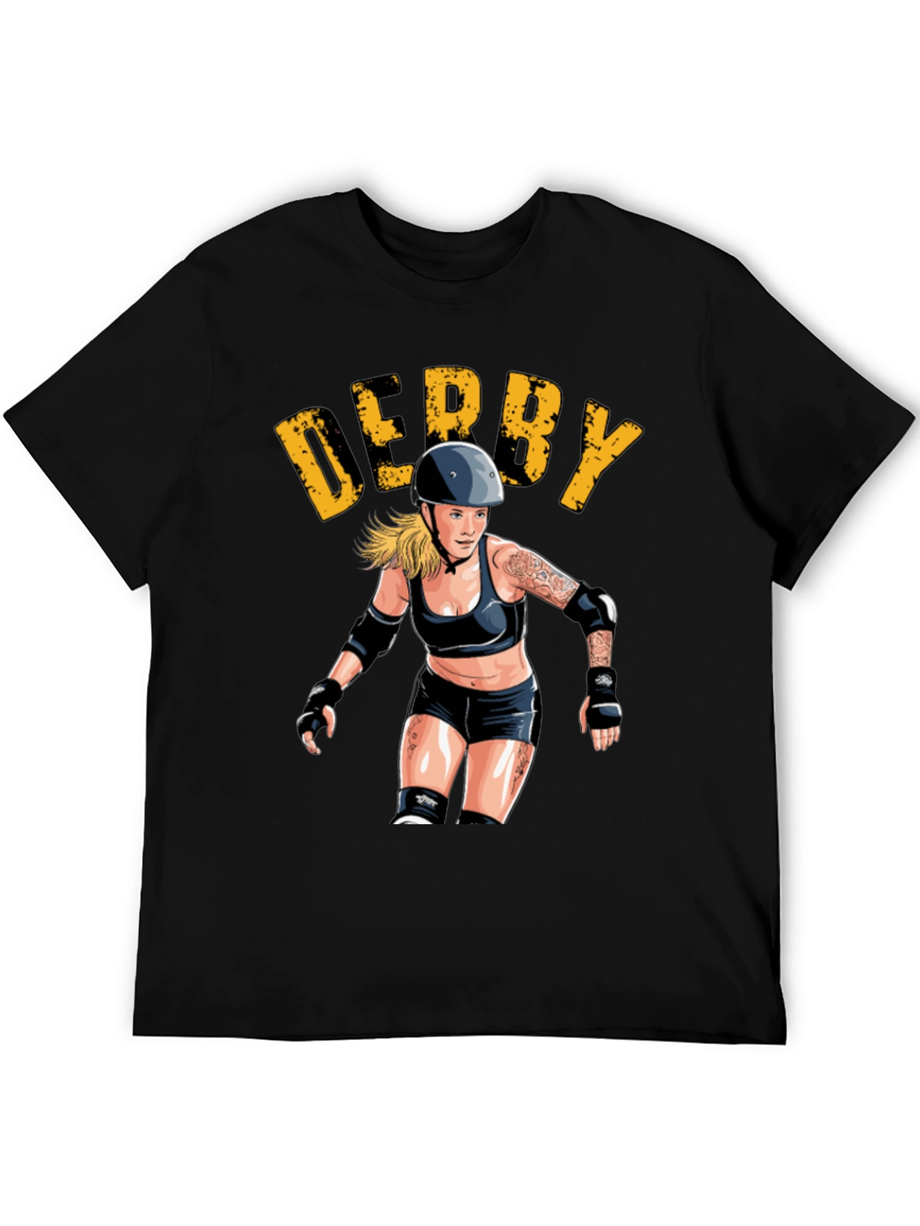 Derby Roller Girl Graphic Tee - Black
