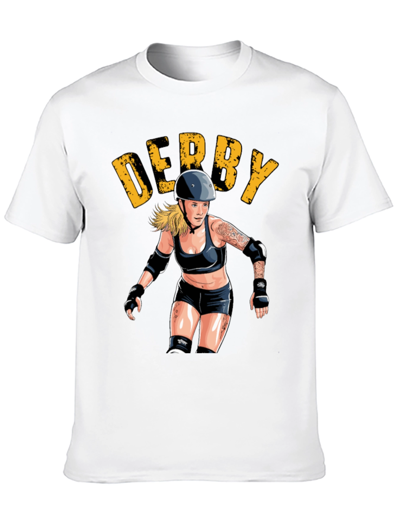 Derby Roller Girl Graphic Tee - Black