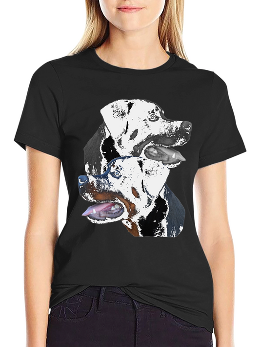 Dog Lovers Black Graphic Tee
