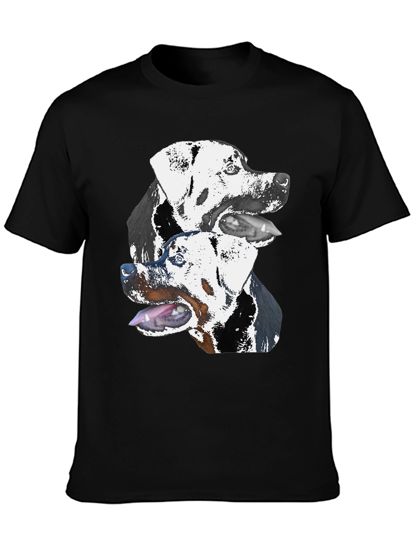 Dog Lovers Black Graphic Tee