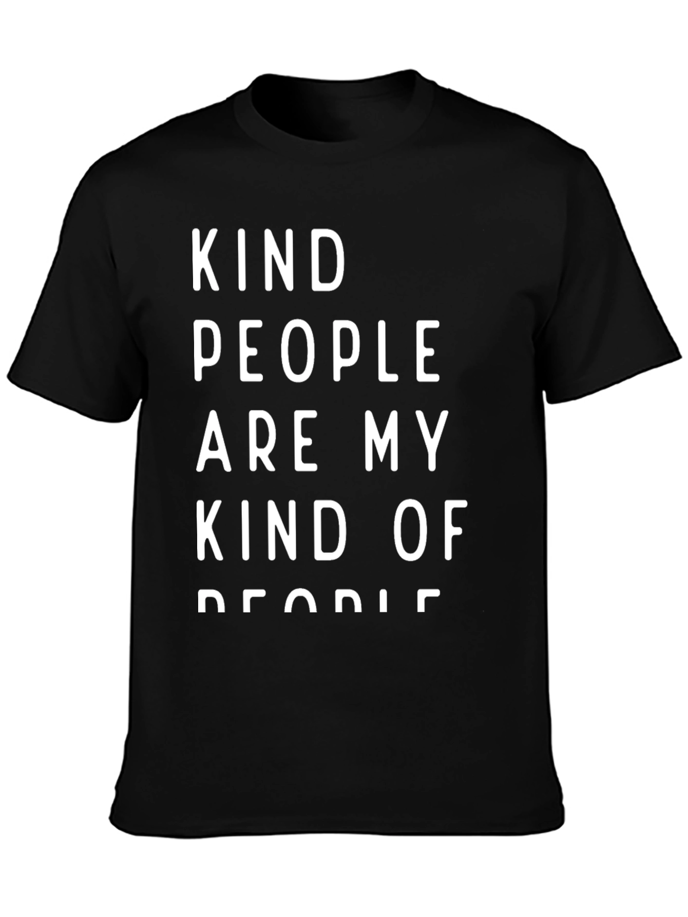 Kind People T-Shirt - Black Casual Wear