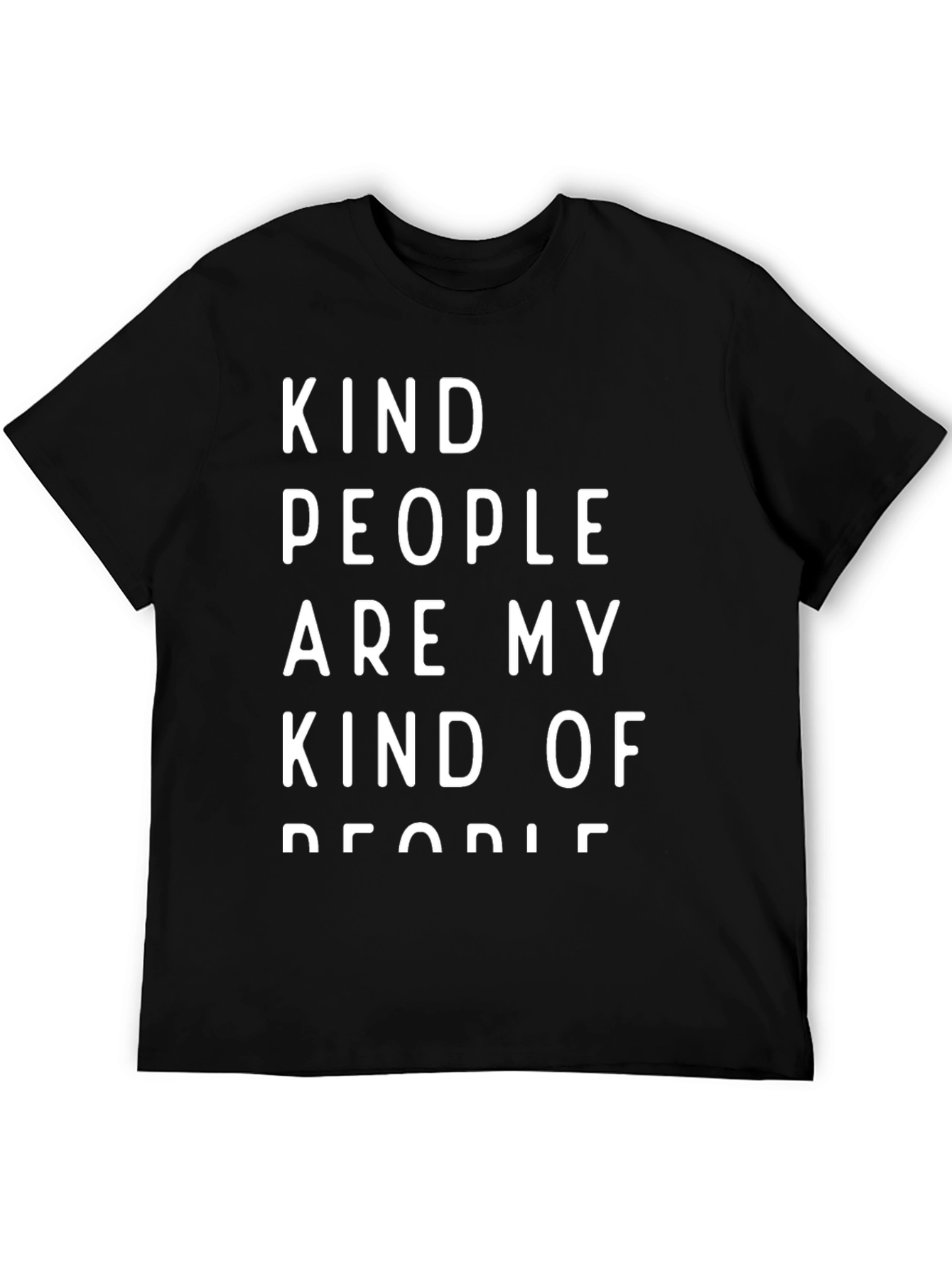 Kind People T-Shirt - Black Casual Wear