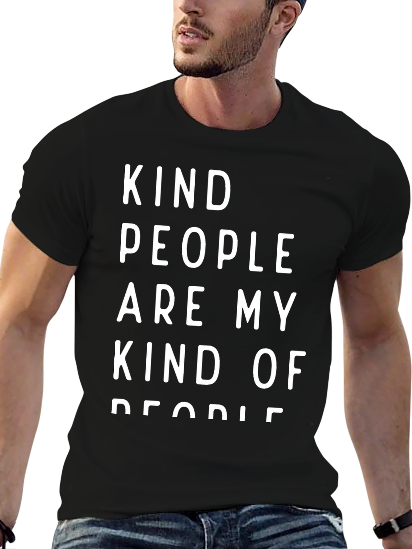 Kind People T-Shirt - Black Casual Wear