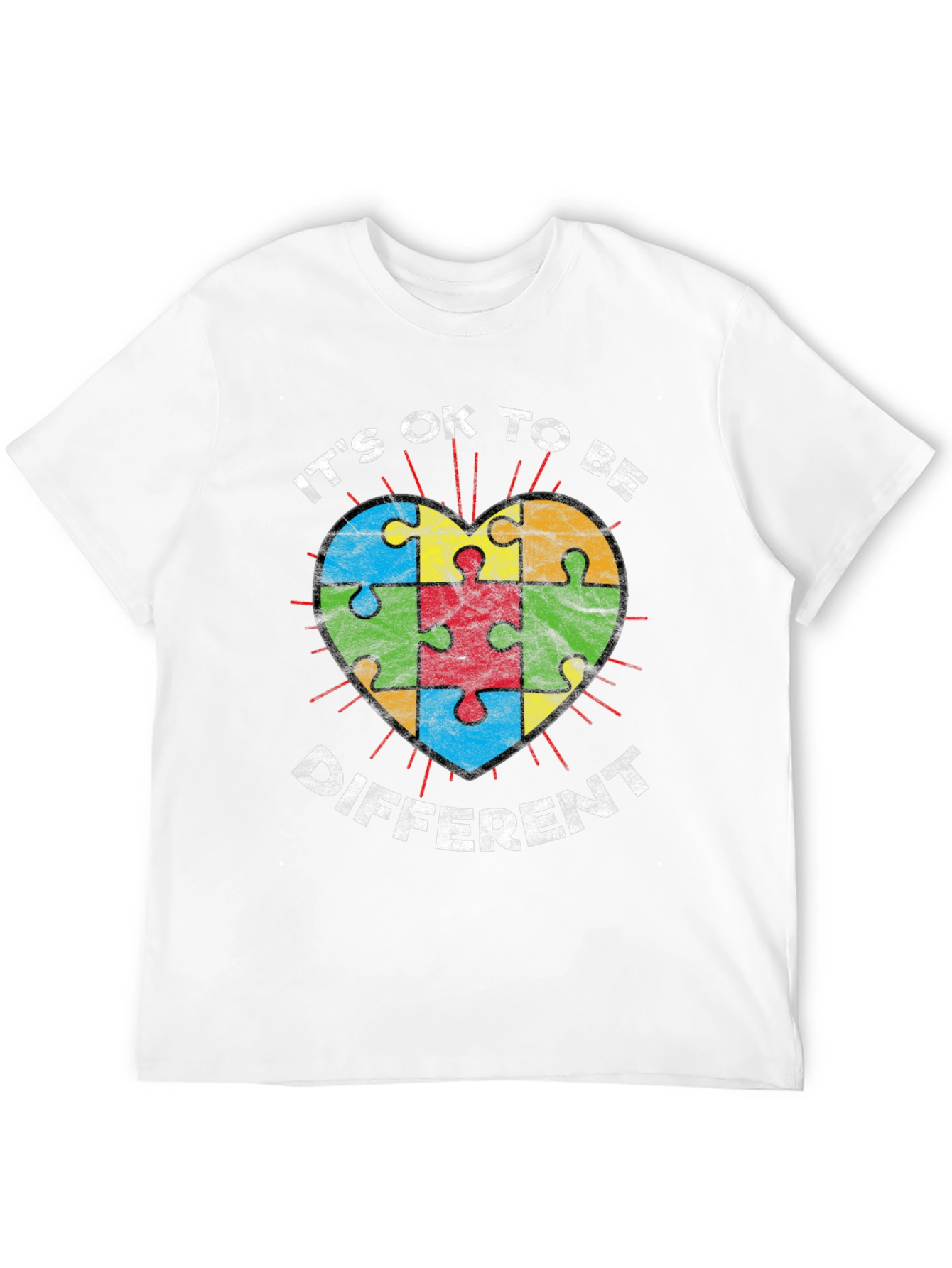 Autism Awareness T-Shirt - Its Ok To Be Different