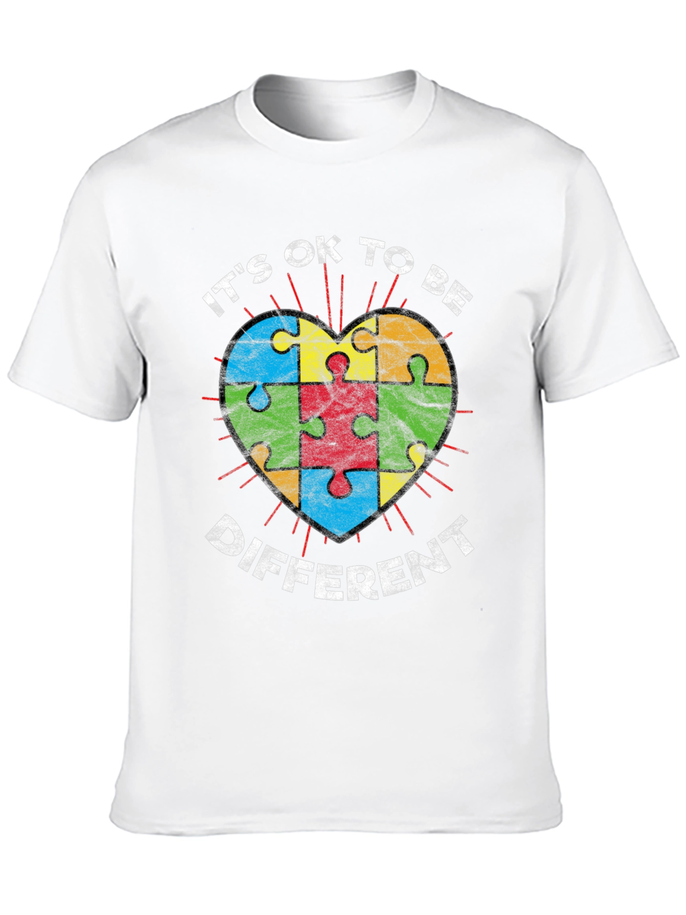 Autism Awareness T-Shirt - Its Ok To Be Different