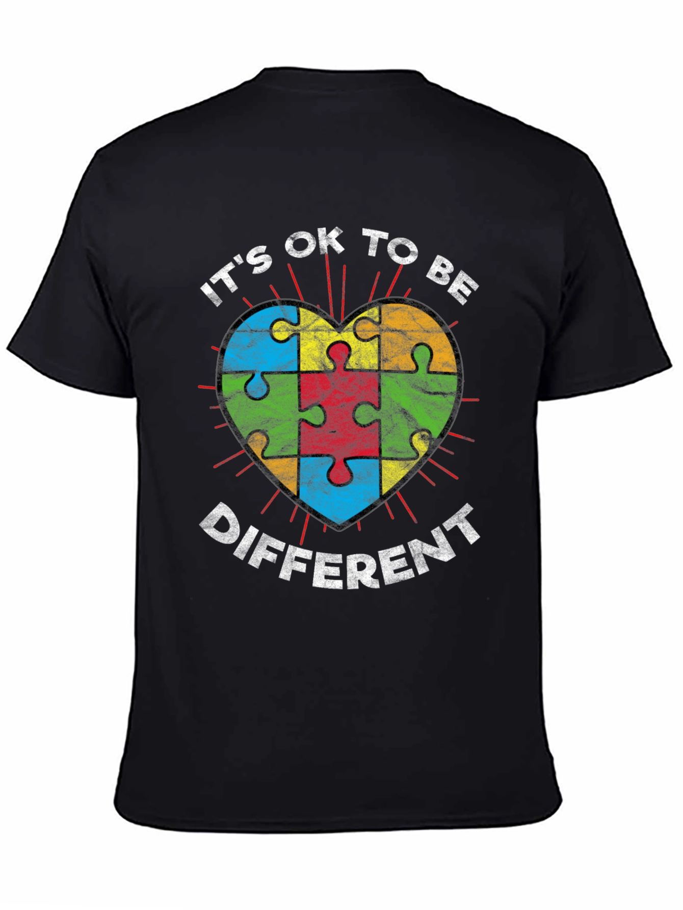 Autism Awareness T-Shirt - Its Ok To Be Different