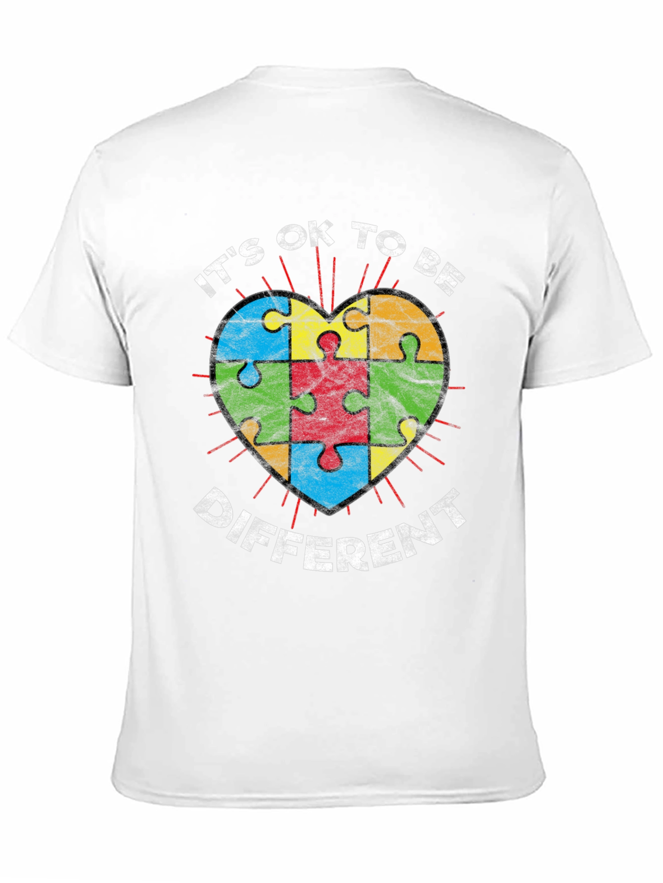 Autism Awareness T-Shirt - Its Ok To Be Different