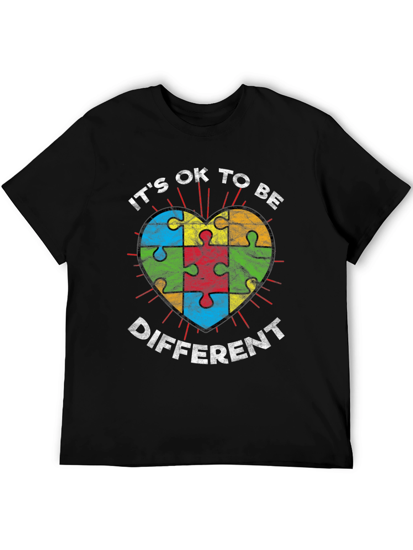 Autism Awareness T-Shirt - Its Ok To Be Different
