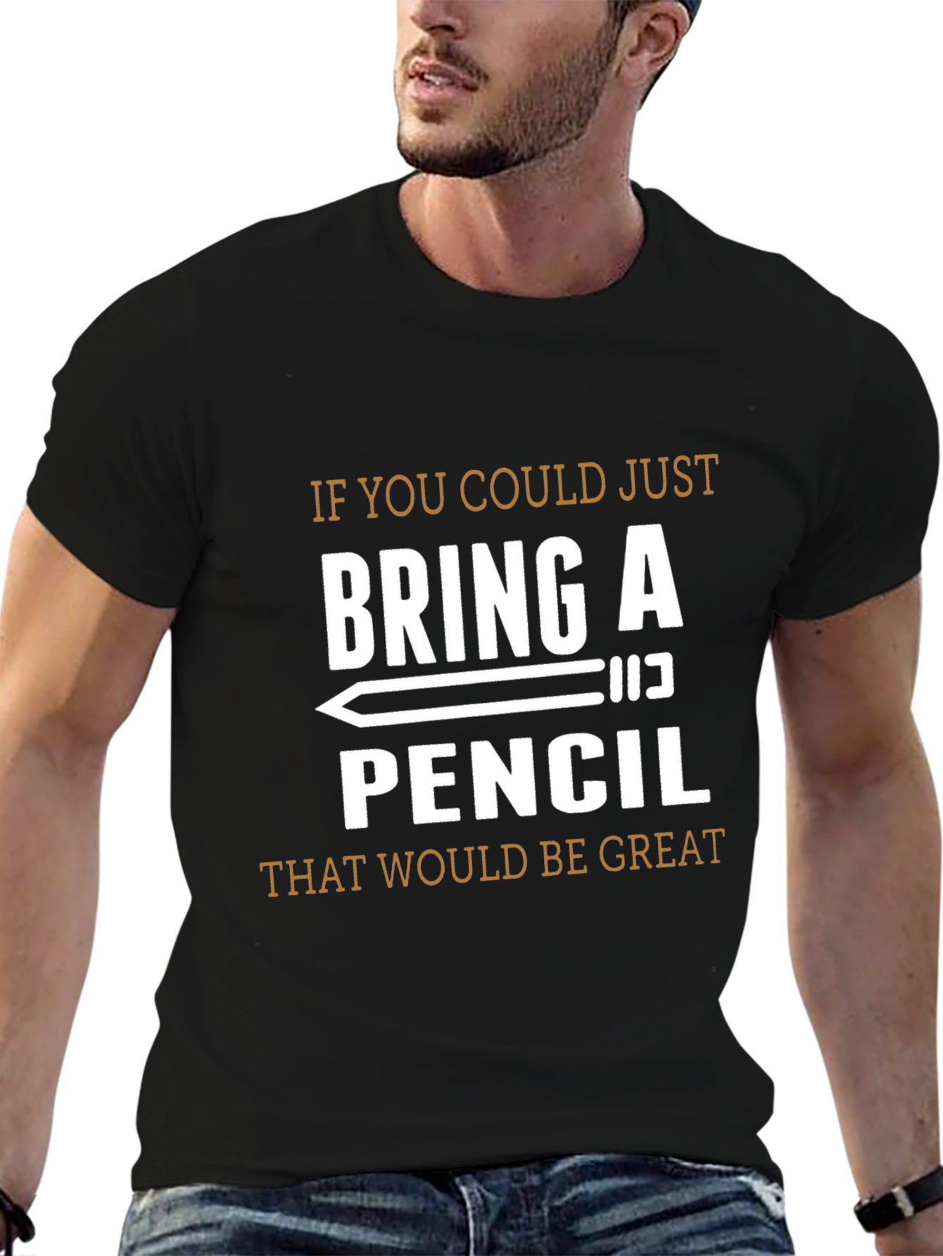Bring a Pencil T-Shirt - Funny Graphic Tee