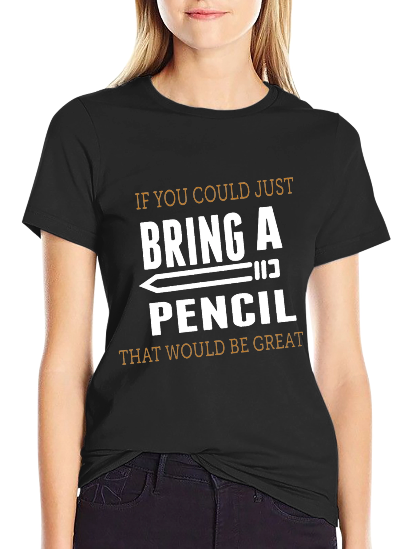 Bring a Pencil T-Shirt - Funny Graphic Tee