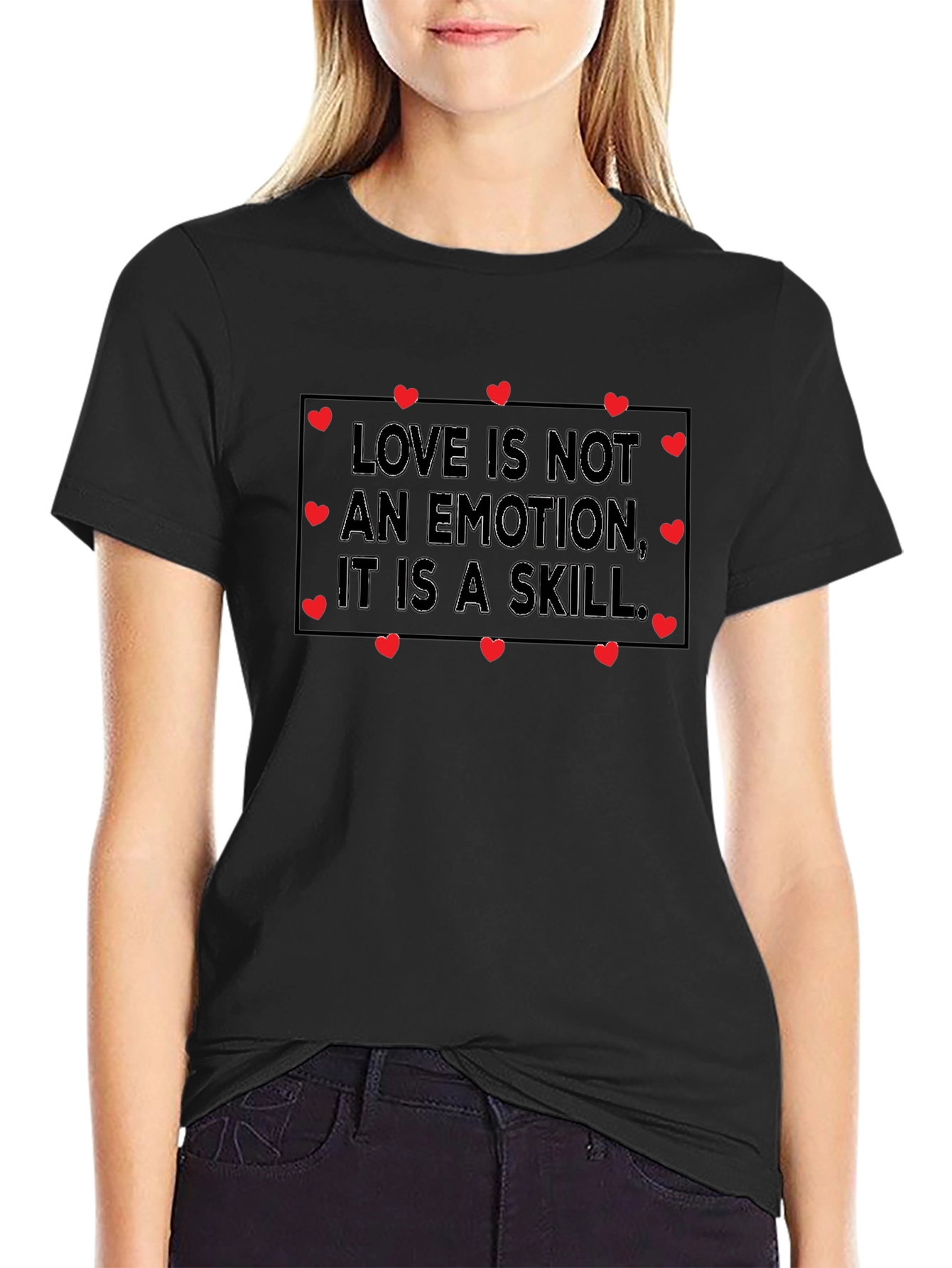 Love is a Skill Graphic Tee - Black